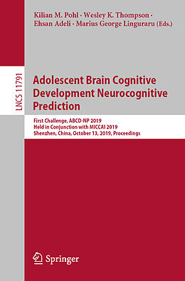 Kartonierter Einband Adolescent Brain Cognitive Development Neurocognitive Prediction von 