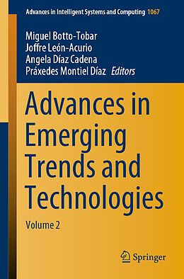 Couverture cartonnée Advances in Emerging Trends and Technologies de 