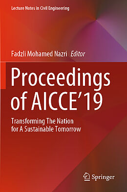 Kartonierter Einband Proceedings of AICCE'19 von 