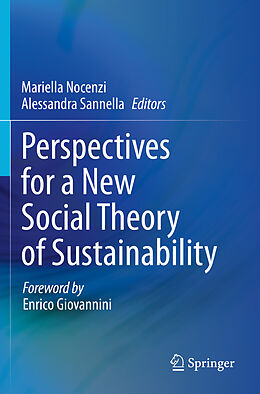 Couverture cartonnée Perspectives for a New Social Theory of Sustainability de 