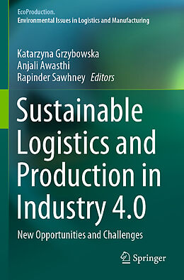 Couverture cartonnée Sustainable Logistics and Production in Industry 4.0 de 