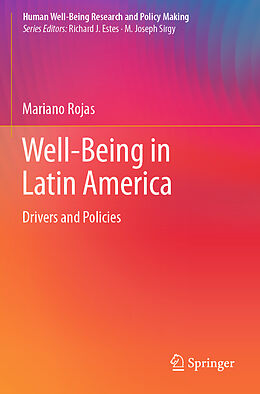 Couverture cartonnée Well-Being in Latin America de Mariano Rojas