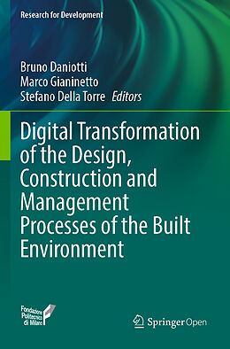 Couverture cartonnée Digital Transformation of the Design, Construction and Management Processes of the Built Environment de 