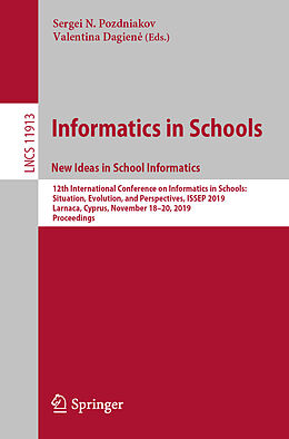 Kartonierter Einband Informatics in Schools. New Ideas in School Informatics von 
