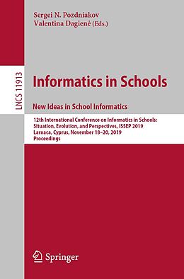 E-Book (pdf) Informatics in Schools. New Ideas in School Informatics von 