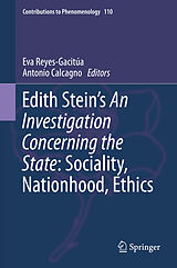 eBook (pdf) Edith Stein's An Investigation Concerning the State: Sociality, Nationhood, Ethics de 