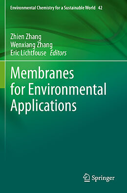 Couverture cartonnée Membranes for Environmental Applications de 