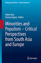 eBook (pdf) Minorities and Populism - Critical Perspectives from South Asia and Europe de 