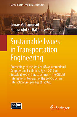 Couverture cartonnée Sustainable Issues in Transportation Engineering de 