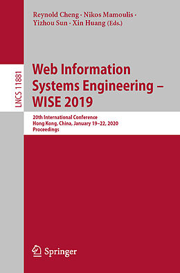Kartonierter Einband Web Information Systems Engineering   WISE 2019 von 