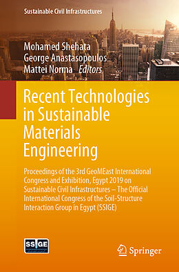Kartonierter Einband Recent Technologies in Sustainable Materials Engineering von 