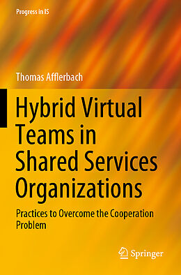 Couverture cartonnée Hybrid Virtual Teams in Shared Services Organizations de Thomas Afflerbach
