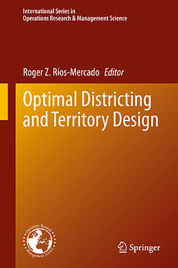 Livre Relié Optimal Districting and Territory Design de 