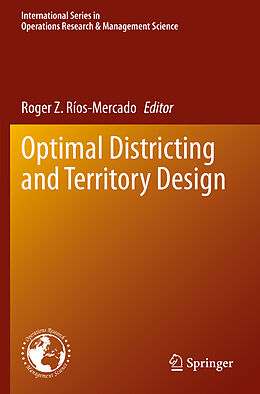 Couverture cartonnée Optimal Districting and Territory Design de 