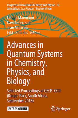 Couverture cartonnée Advances in Quantum Systems in Chemistry, Physics, and Biology de 