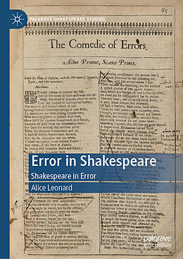 eBook (pdf) Error in Shakespeare de Alice Leonard