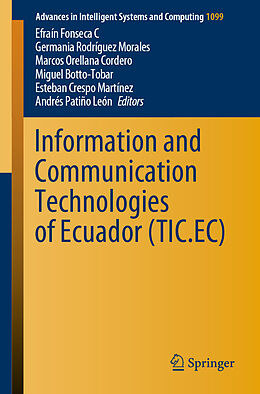 Couverture cartonnée Information and Communication Technologies of Ecuador (TIC.EC) de 