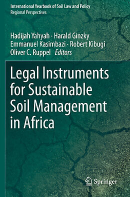 Couverture cartonnée Legal Instruments for Sustainable Soil Management in Africa de 