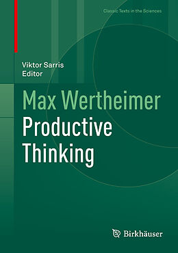 Fester Einband Max Wertheimer Productive Thinking von Max Wertheimer