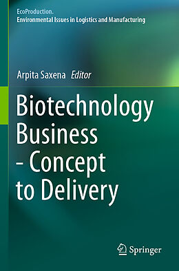 Couverture cartonnée Biotechnology Business - Concept to Delivery de 