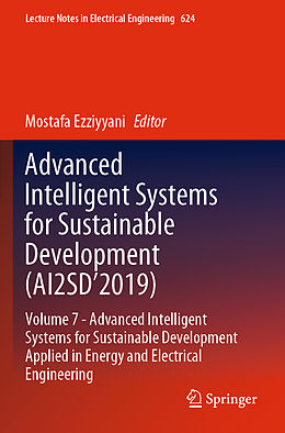 Couverture cartonnée Advanced Intelligent Systems for Sustainable Development (AI2SD 2019) de 