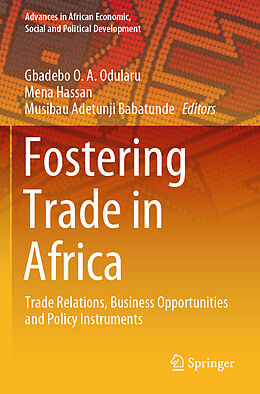 Couverture cartonnée Fostering Trade in Africa de 