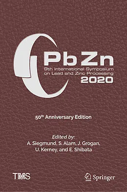 E-Book (pdf) PbZn 2020: 9th International Symposium on Lead and Zinc Processing von 