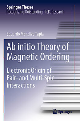 Kartonierter Einband Ab initio Theory of Magnetic Ordering von Eduardo Mendive Tapia