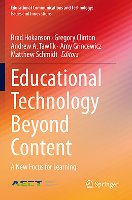 Couverture cartonnée Educational Technology Beyond Content de 