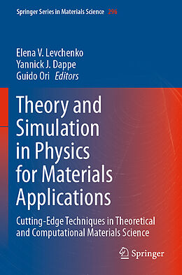Couverture cartonnée Theory and Simulation in Physics for Materials Applications de 