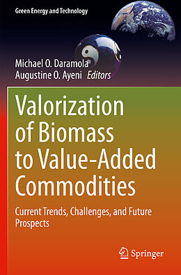 Couverture cartonnée Valorization of Biomass to Value-Added Commodities de 