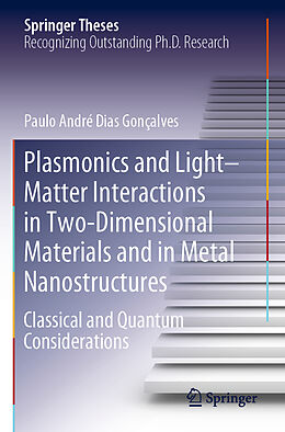 Kartonierter Einband Plasmonics and Light Matter Interactions in Two-Dimensional Materials and in Metal Nanostructures von Paulo André Dias Gonçalves