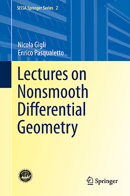 Livre Relié Lectures on Nonsmooth Differential Geometry de Enrico Pasqualetto, Nicola Gigli