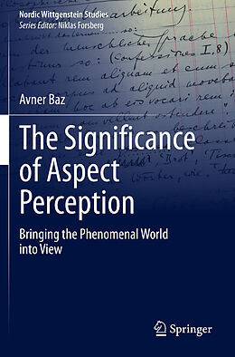 Couverture cartonnée The Significance of Aspect Perception de Avner Baz