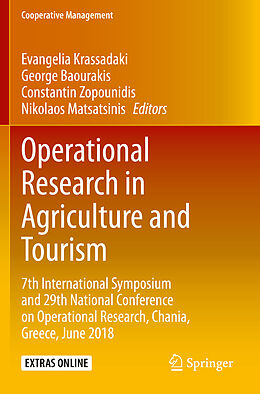 Couverture cartonnée Operational Research in Agriculture and Tourism de 