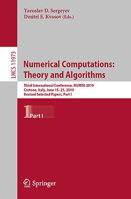 Kartonierter Einband Numerical Computations: Theory and Algorithms von 