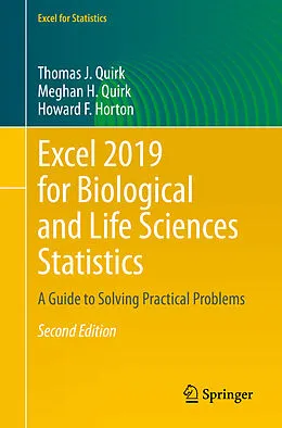 E-Book (pdf) Excel 2019 for Biological and Life Sciences Statistics von Thomas J. Quirk, Meghan H. Quirk, Howard F. Horton