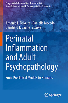 Couverture cartonnée Perinatal Inflammation and Adult Psychopathology de 