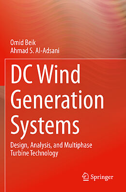 Couverture cartonnée DC Wind Generation Systems de Ahmad S. Al-Adsani, Omid Beik