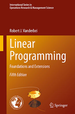 Livre Relié Linear Programming de Robert J. Vanderbei