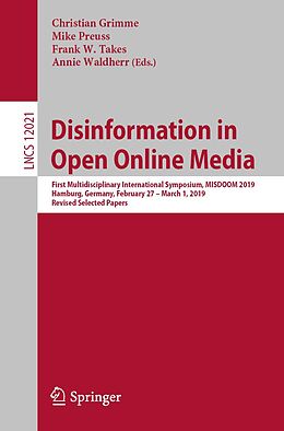 E-Book (pdf) Disinformation in Open Online Media von 