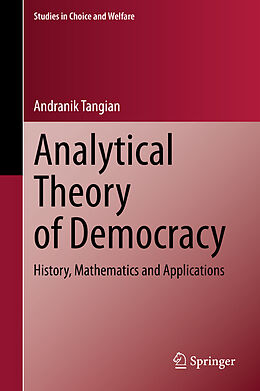 Couverture cartonnée Analytical Theory of Democracy de Andranik Tangian