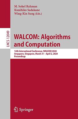 eBook (pdf) WALCOM: Algorithms and Computation de 