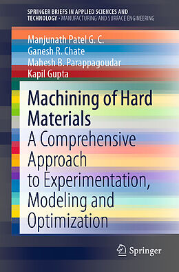 Kartonierter Einband Machining of Hard Materials von Manjunath Patel G. C., Kapil Gupta, Mahesh B. Parappagoudar