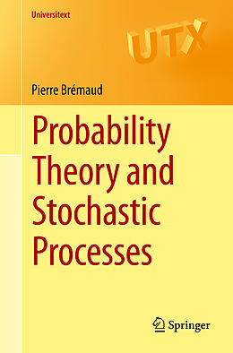 Couverture cartonnée Probability Theory and Stochastic Processes de Pierre Brémaud