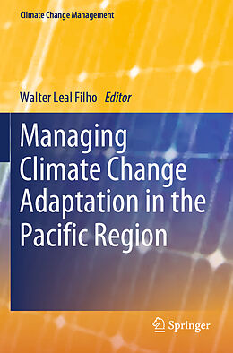 Couverture cartonnée Managing Climate Change Adaptation in the Pacific Region de 