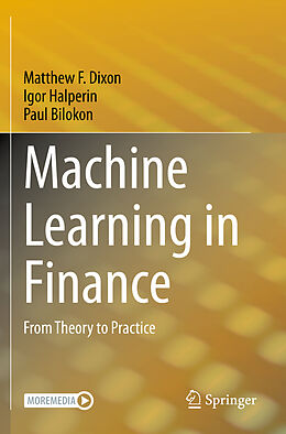 Couverture cartonnée Machine Learning in Finance de Matthew F. Dixon, Paul Bilokon, Igor Halperin