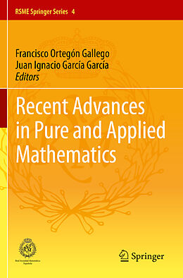 Kartonierter Einband Recent Advances in Pure and Applied Mathematics von 