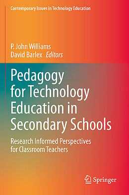 Couverture cartonnée Pedagogy for Technology Education in Secondary Schools de 