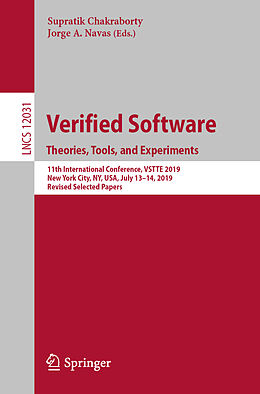 Kartonierter Einband Verified Software. Theories, Tools, and Experiments von 